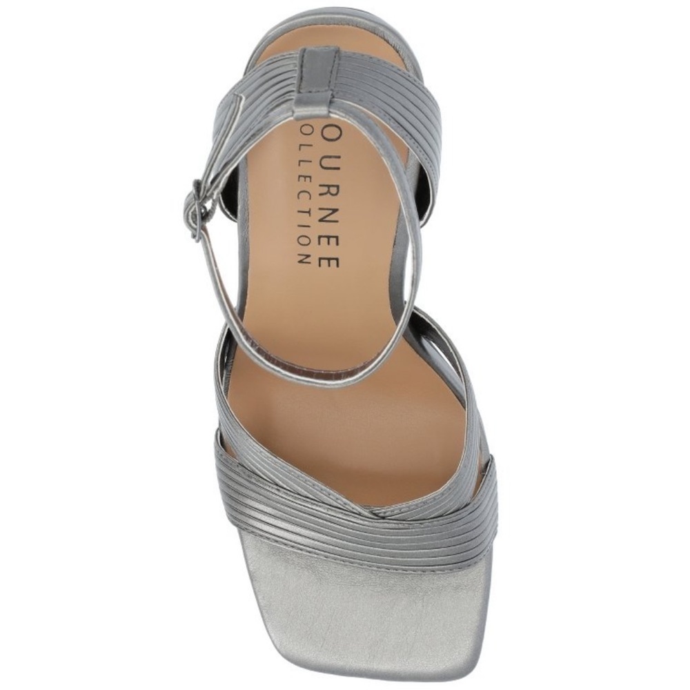 Journee Collection Womens Annett Tru
Comfort Foam Mid Heel Open Toe Pumps - Picture 4 of 12